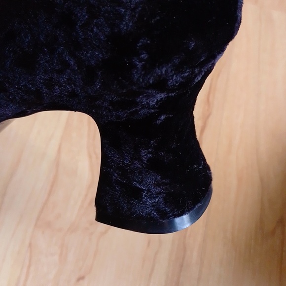 Rampage Suede Velour Black Wedge Heels Shoes 7 M - Picture 16 of 16